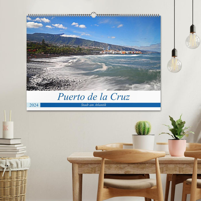 Puerto de la Cruz - Stadt am Atlantik (CALVENDO Wandkalender 2024)