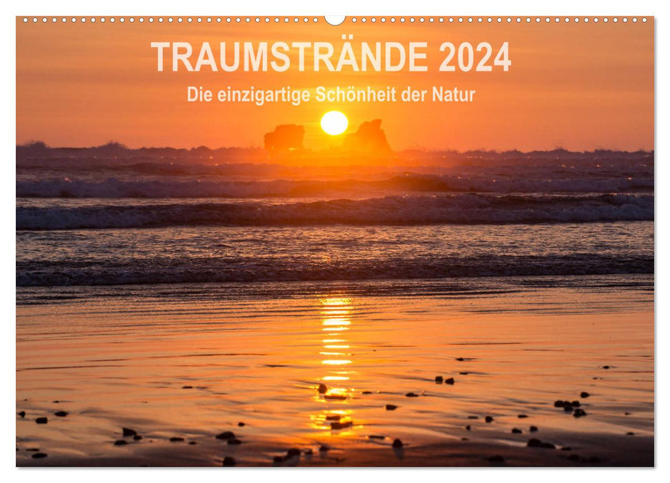 Kalender Traumstrände 2024 (CALVENDO Wandkalender 2024)