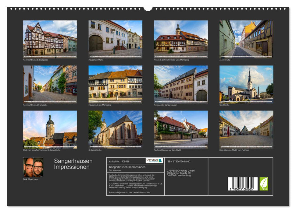 Sangerhausen Impressionen (CALVENDO Premium Wandkalender 2024)