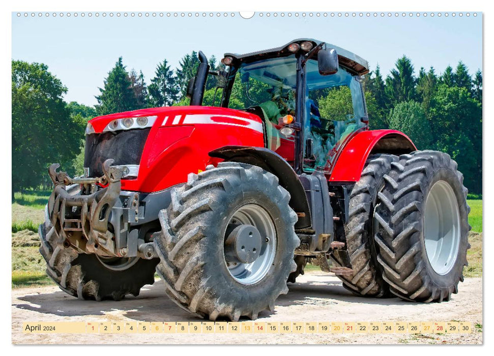 Traktoren - Giganten in der Landwirtschaft (CALVENDO Premium Wandkalender 2024)