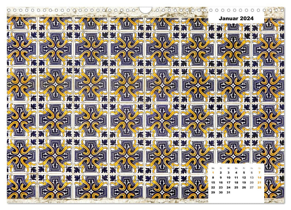 Lissabons Azulejos (CALVENDO Wandkalender 2024)