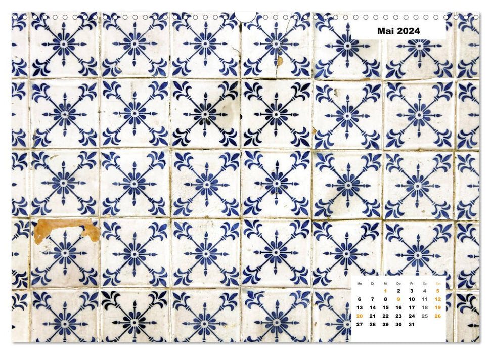 Lissabons Azulejos (CALVENDO Wandkalender 2024)