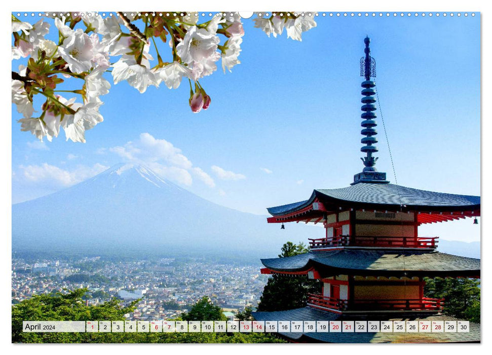 Exotische Bilderreise durch Japan (CALVENDO Wandkalender 2024)