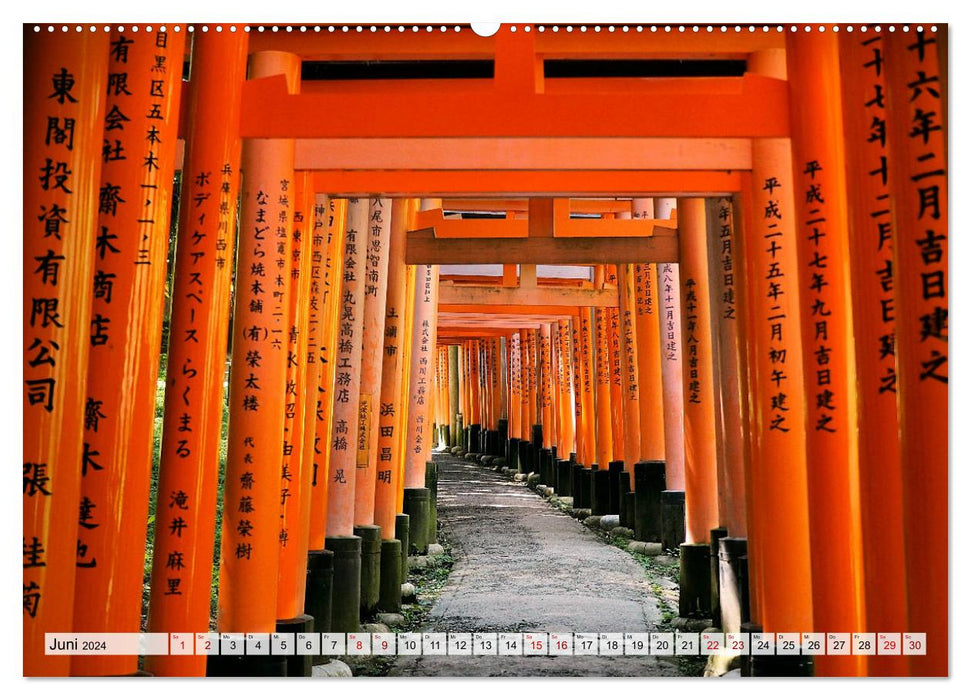 Exotische Bilderreise durch Japan (CALVENDO Wandkalender 2024)