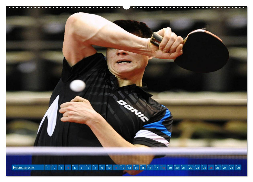 Tischtennis - Der am schnellsten gespielte Sport der Welt (CALVENDO Wandkalender 2024)