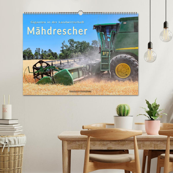 Giganten in der Landwirtschaft - Mähdrescher (CALVENDO Wandkalender 2024)
