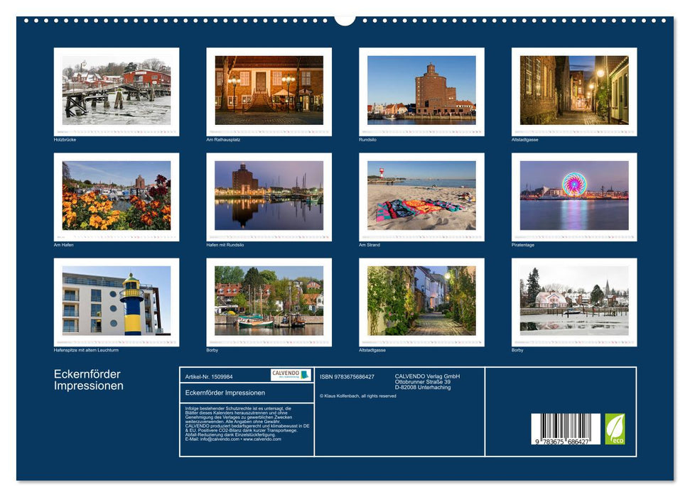 Eckernförder Impressions (CALVENDO Premium Wall Calendar 2024) 