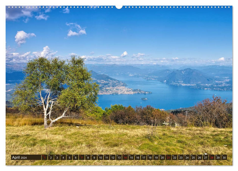 Lake Maggiore - Enchanting places on the west bank (CALVENDO Premium Wall Calendar 2024) 
