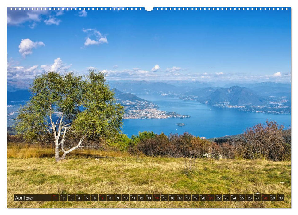 Lago Maggiore - Bezaubernde Orte am Westufer (CALVENDO Premium Wandkalender 2024)