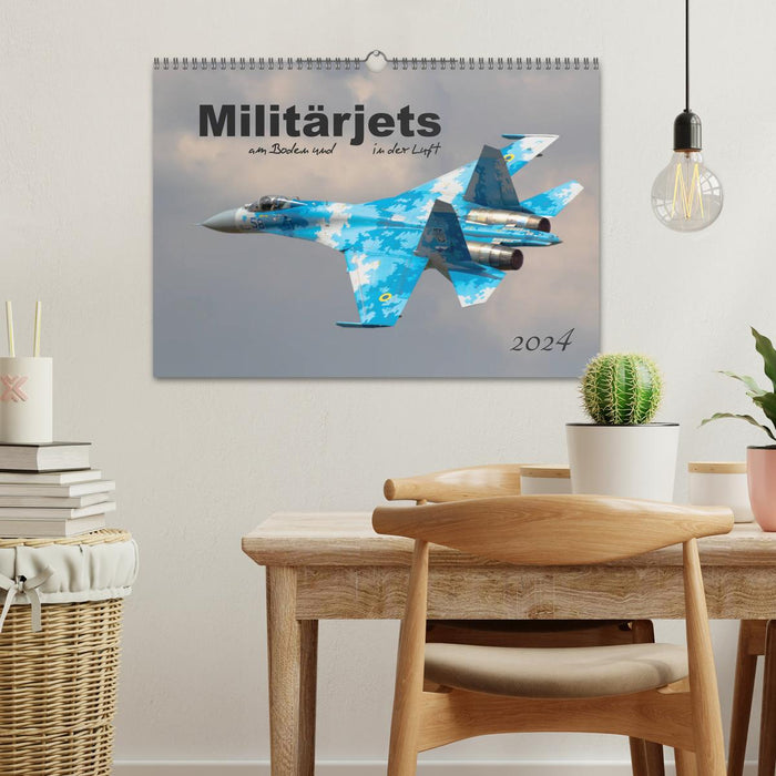 Militärjets am Boden und in der Luft (CALVENDO Wandkalender 2024)