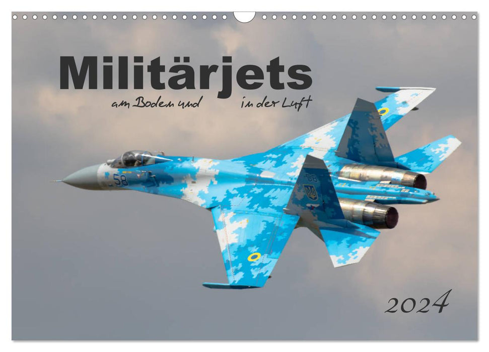 Militärjets am Boden und in der Luft (CALVENDO Wandkalender 2024)