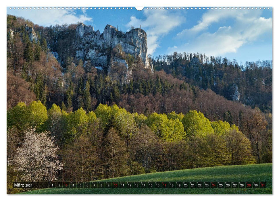 Kulturlandschaft Obere Donau (CALVENDO Premium Wandkalender 2024)