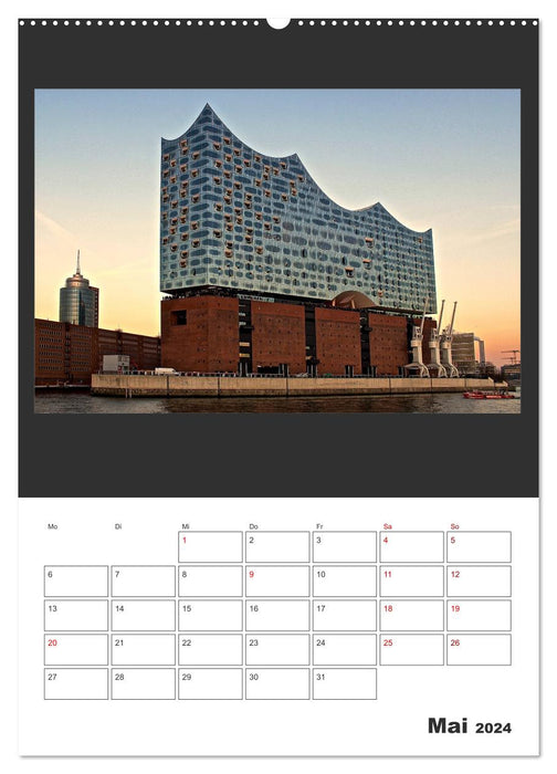Super! Elbphilharmonie Hamburg 2024 (Calvendo Premium Calendrier mural 2024)