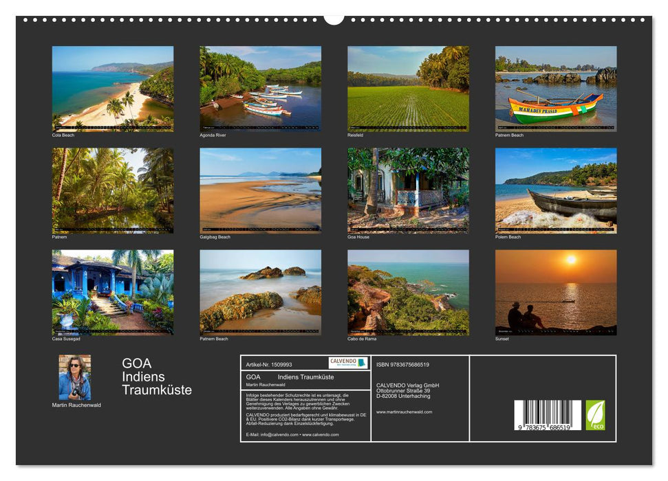 Goa India's dream coast (CALVENDO Premium Wall Calendar 2024) 