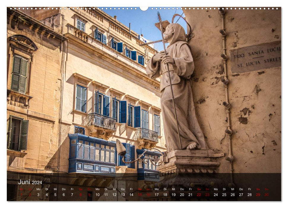 Malta entdecken Malta, Gozo, Comino (CALVENDO Premium Wandkalender 2024)
