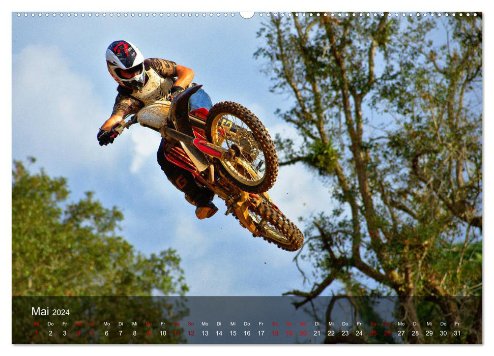 Motocross - pure adrenaline (CALVENDO Premium Wall Calendar 2024) 