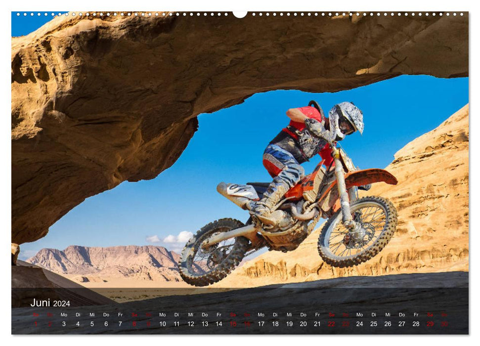 Motocross - pure adrenaline (CALVENDO Premium Wall Calendar 2024) 