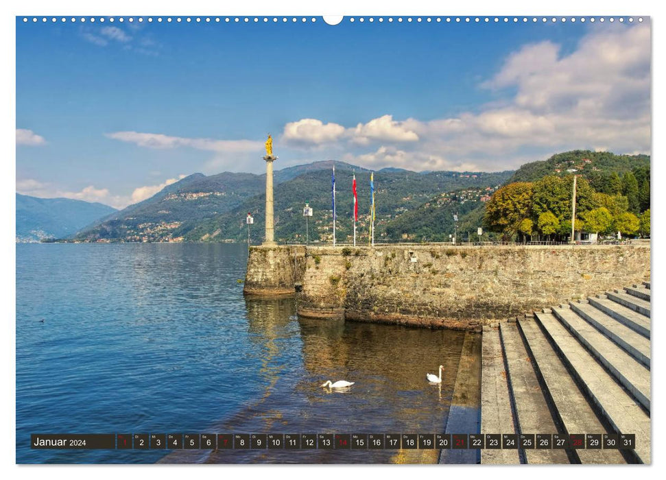 Lago Maggiore - Bezaubernde Orte am Ostufer (CALVENDO Premium Wandkalender 2024)