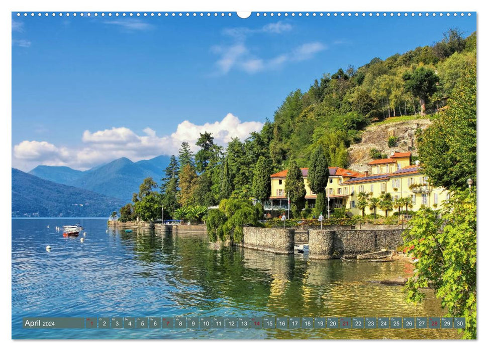 Lake Maggiore - Enchanting places on the eastern shore (CALVENDO Premium Wall Calendar 2024) 