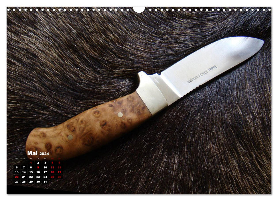 Knife - Passion in Steel (CALVENDO Wall Calendar 2024) 