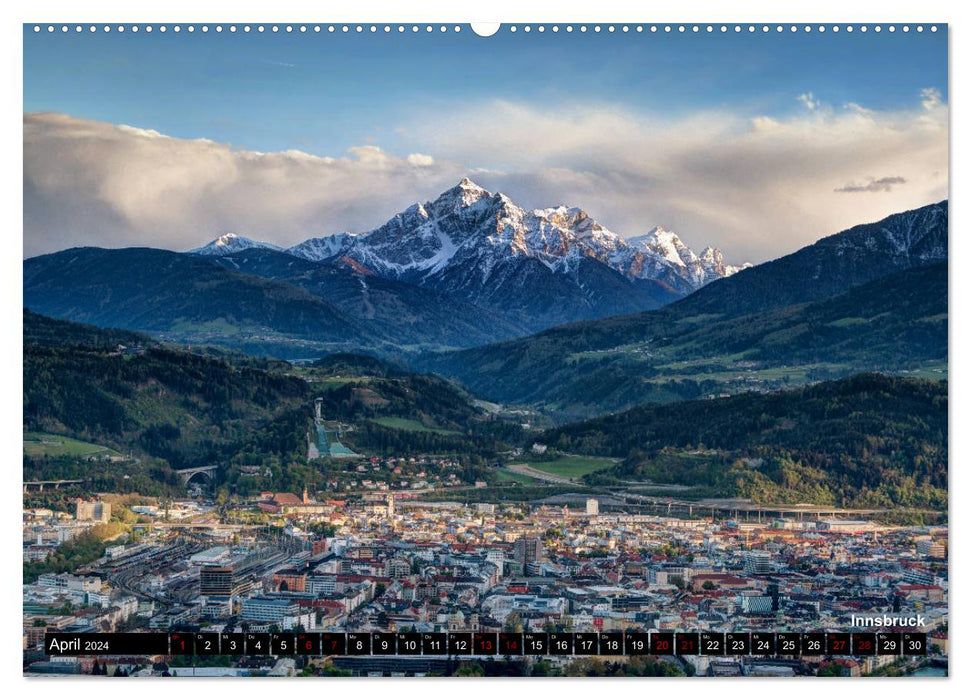 Tyrol 2024 - les plus beaux endroits (Calendrier mural CALVENDO Premium 2024) 