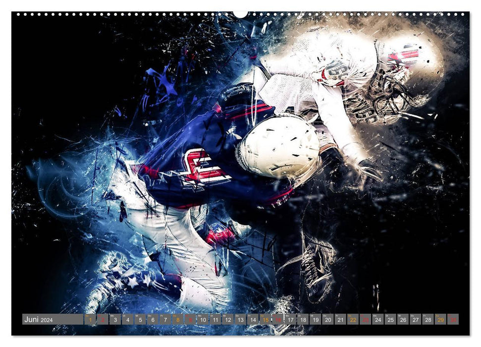 Football américain - tellement cool (Calvendo Premium Wall Calendar 2024) 