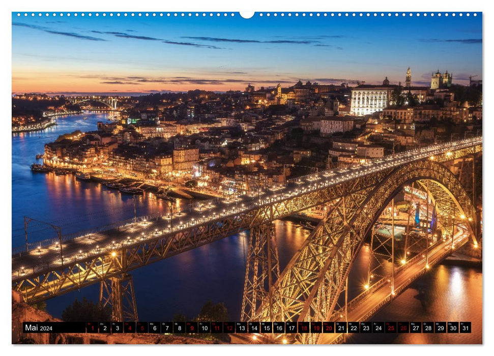 Portugal - Von Porto bis zur Algarve (CALVENDO Wandkalender 2024)