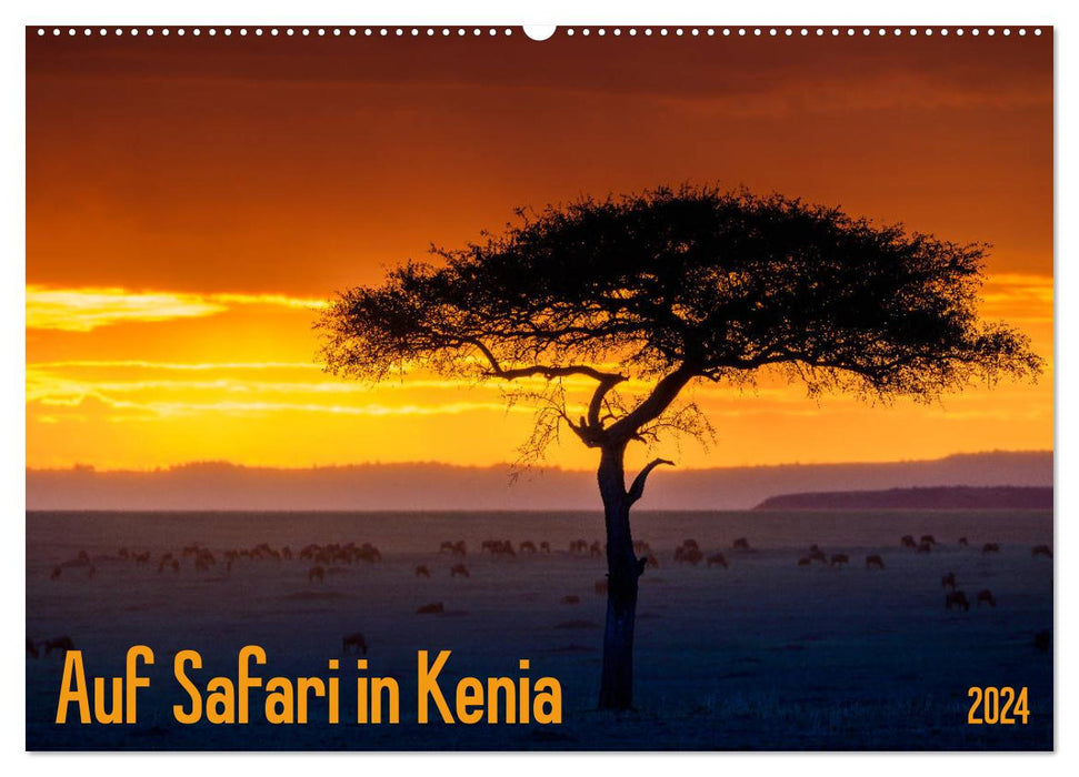 Auf Safari in Kenia 2024 (CALVENDO Wandkalender 2024)
