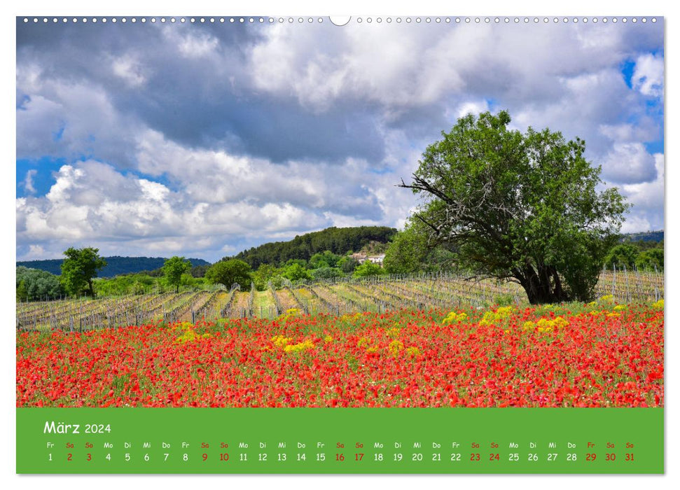 Quer durch Südfrankreich (CALVENDO Premium Wandkalender 2024)