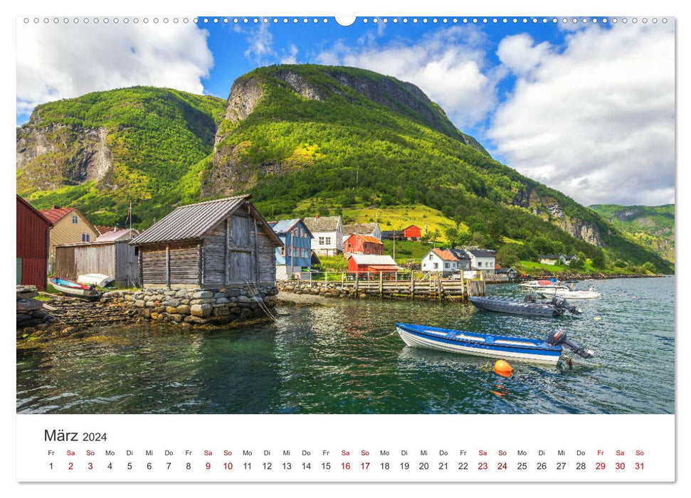 Norwegen - Landschaften und Fjorde im westlichen Norwegen (CALVENDO Premium Wandkalender 2024)