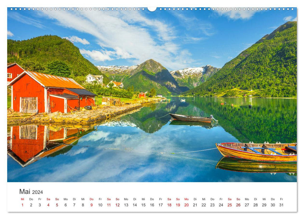 Norwegen - Landschaften und Fjorde im westlichen Norwegen (CALVENDO Premium Wandkalender 2024)