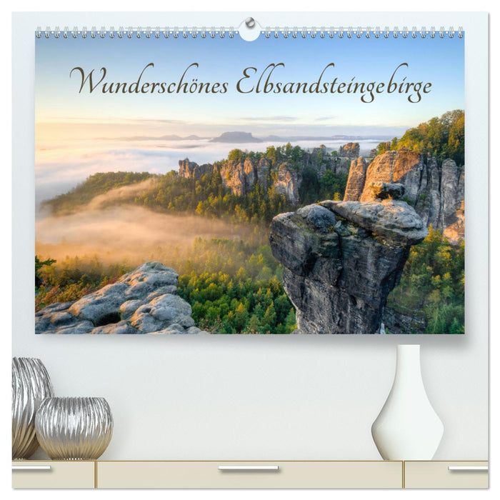 Wunderschönes Elbsandsteingebirge (CALVENDO Premium Wandkalender 2024)