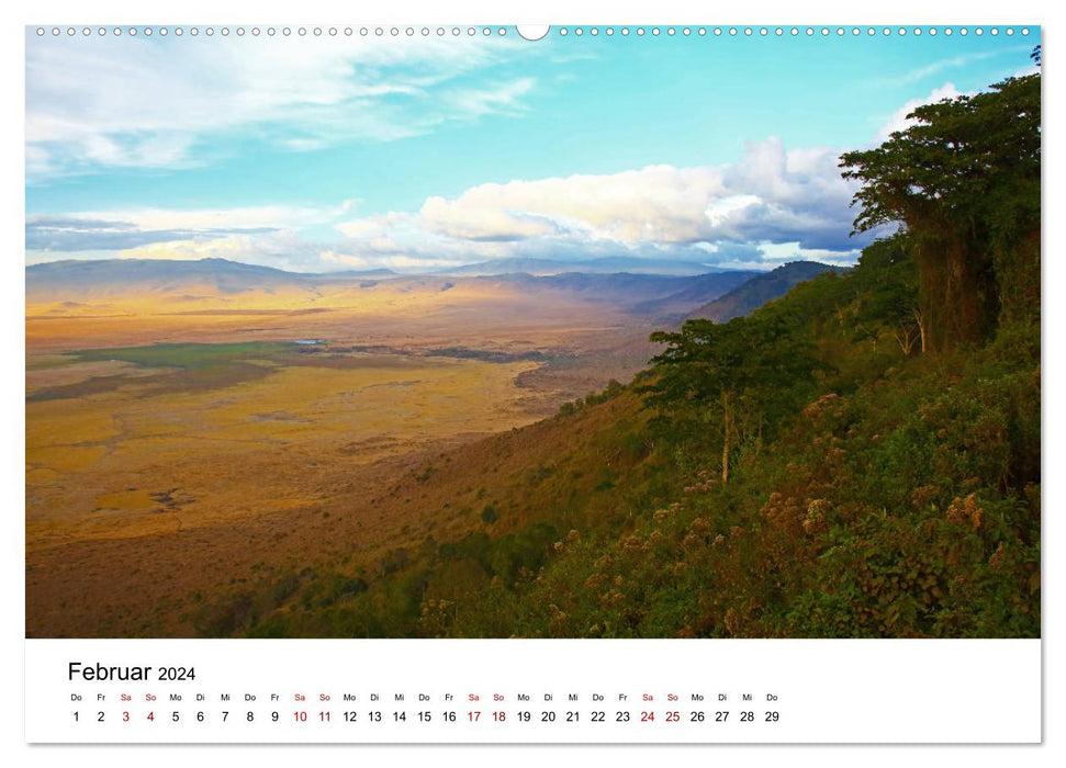 Blickpunkte Tansanias (CALVENDO Premium Wandkalender 2024)