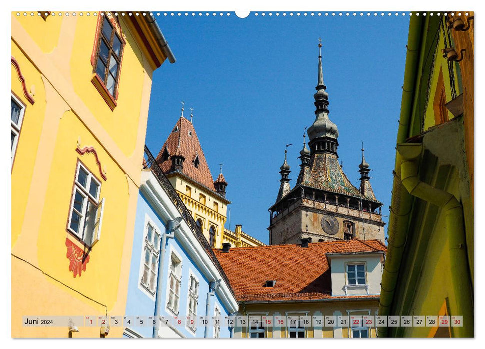 Schäßburg und Mediasch - Streifzüge durch Transilvanien (CALVENDO Premium Wandkalender 2024)