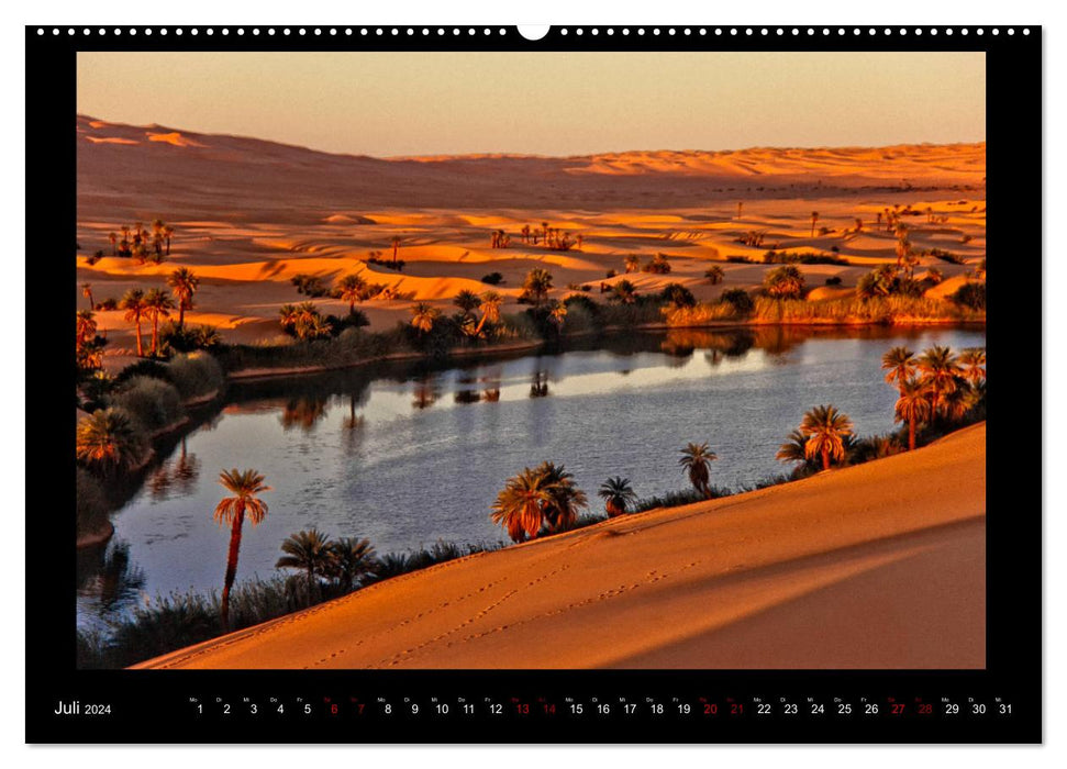 À travers le SAHARA - Les déserts de Libye (Calvendo Premium Wall Calendar 2024) 