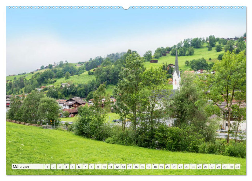 Graubündner Landschaften 2024 (CALVENDO Premium Wandkalender 2024)