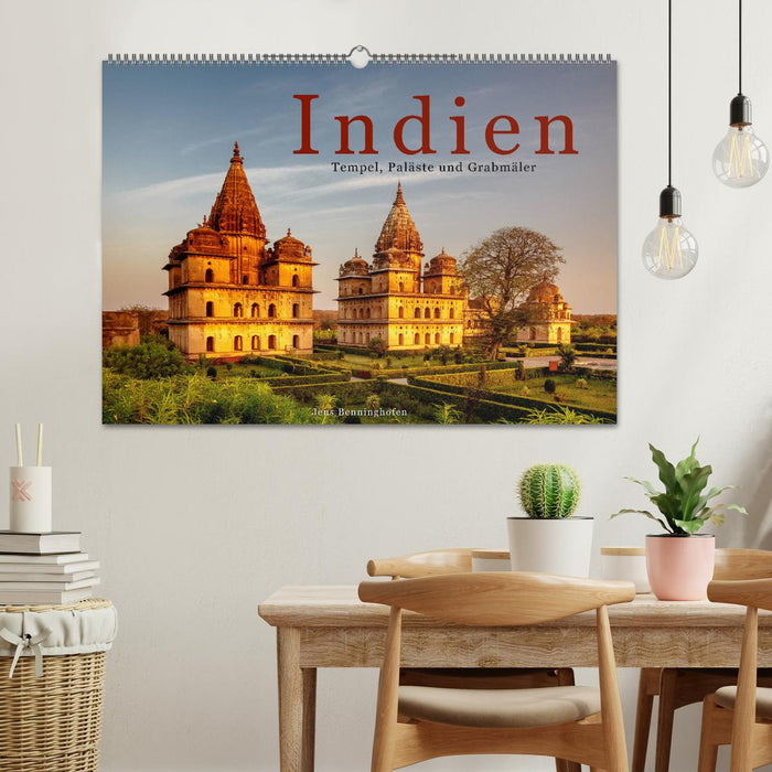 Indien: Tempel, Paläste und Grabmäler (CALVENDO Wandkalender 2024)