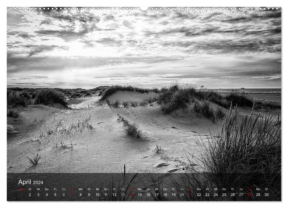 Wangerooge Noir (CALVENDO Premium Wandkalender 2024)