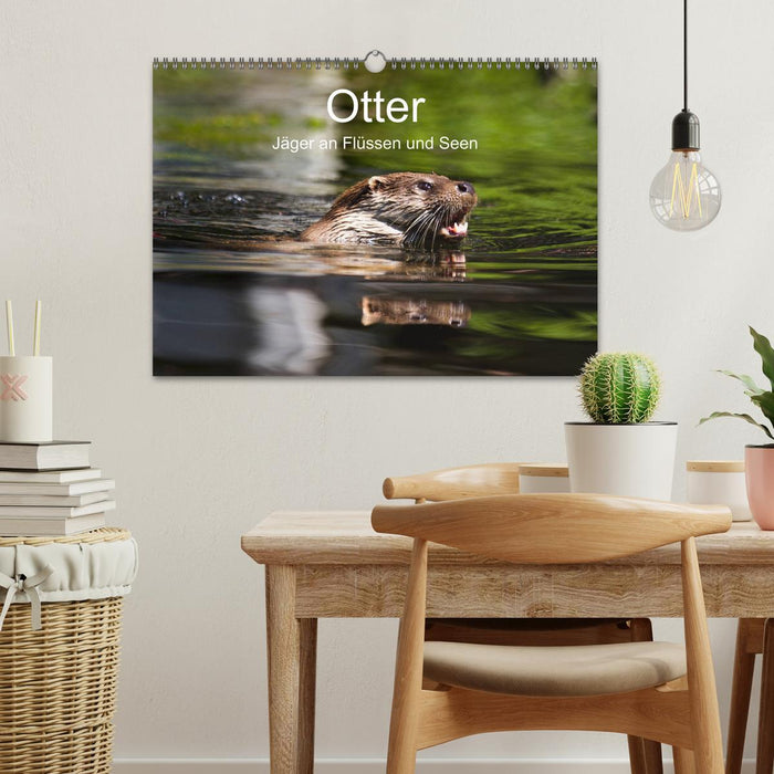 Otter - Jäger an Flüssen und Seen (CALVENDO Wandkalender 2024)
