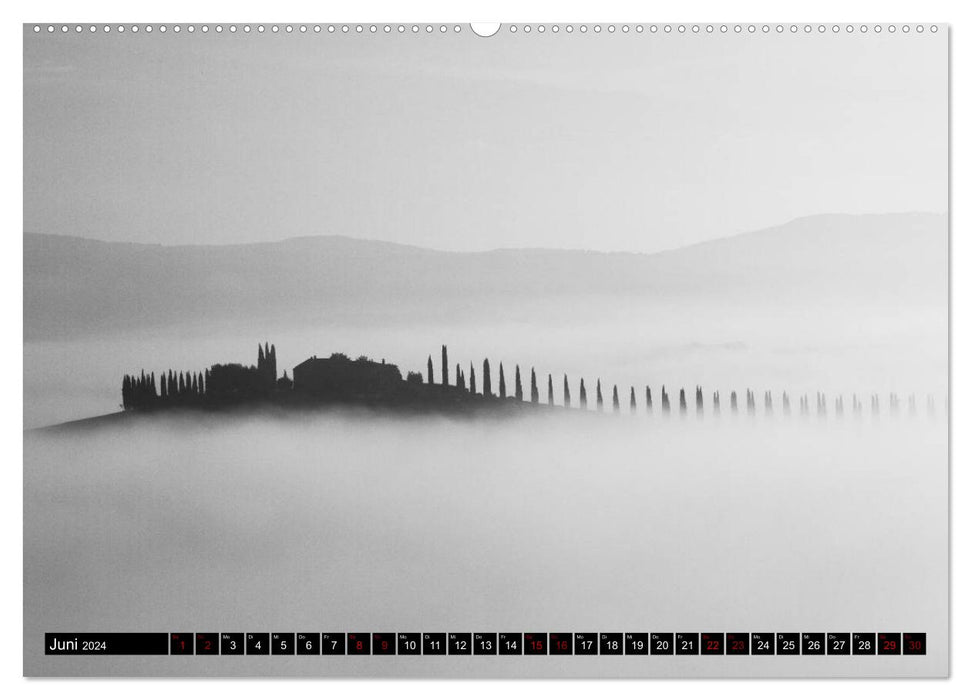 Toscana - monocromatico (CALVENDO Wandkalender 2024)