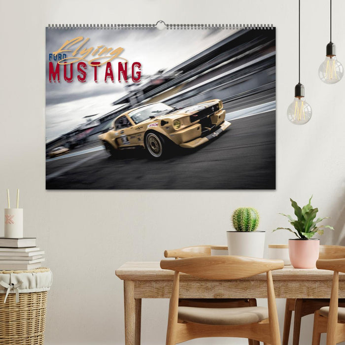 Flying Ford Mustang (CALVENDO Wandkalender 2024)
