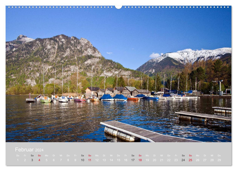 Am schönen Traunsee im Salzkammergut (CALVENDO Premium Wandkalender 2024)