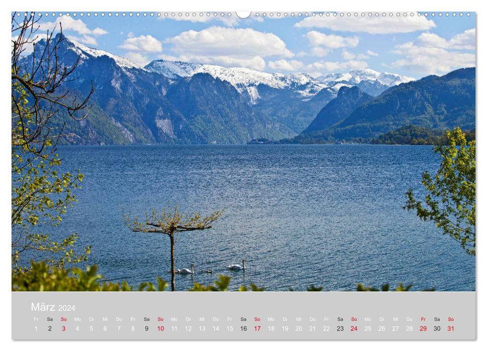 Am schönen Traunsee im Salzkammergut (CALVENDO Premium Wandkalender 2024)