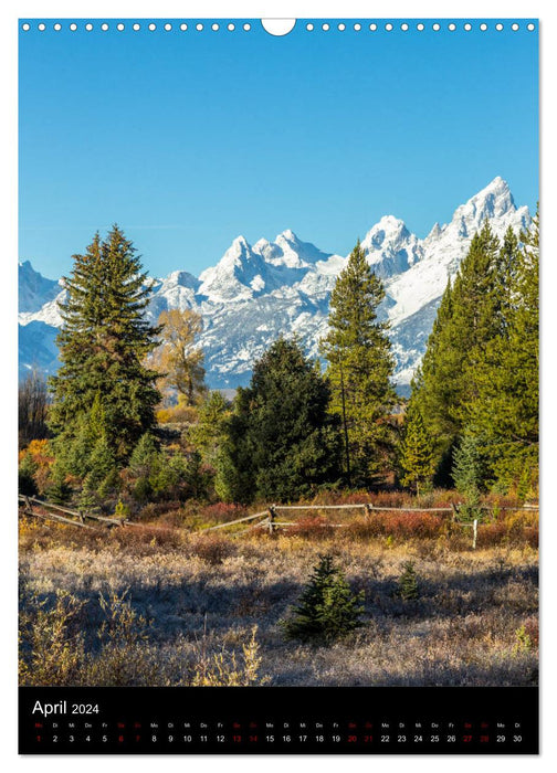 Teton Range - Der Grand Teton National Park (CALVENDO Wandkalender 2024)