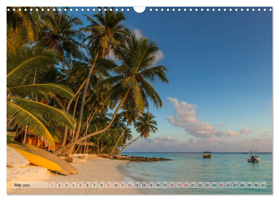 Malediven - Traumhaftes Paradies im Indischen Ozean (CALVENDO Wandkalender 2024)