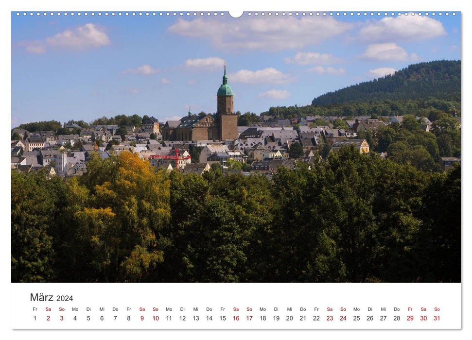 Annaberg - Hauptstadt des Erzgebirges (CALVENDO Wandkalender 2024)