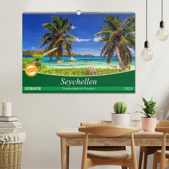 Seychellen – Traumstrände im Paradies (CALVENDO Wandkalender 2024)