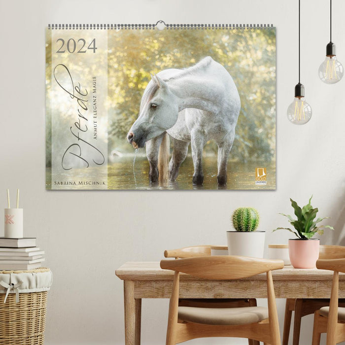 Pferde - Anmut, Eleganz, Magie (CALVENDO Wandkalender 2024)