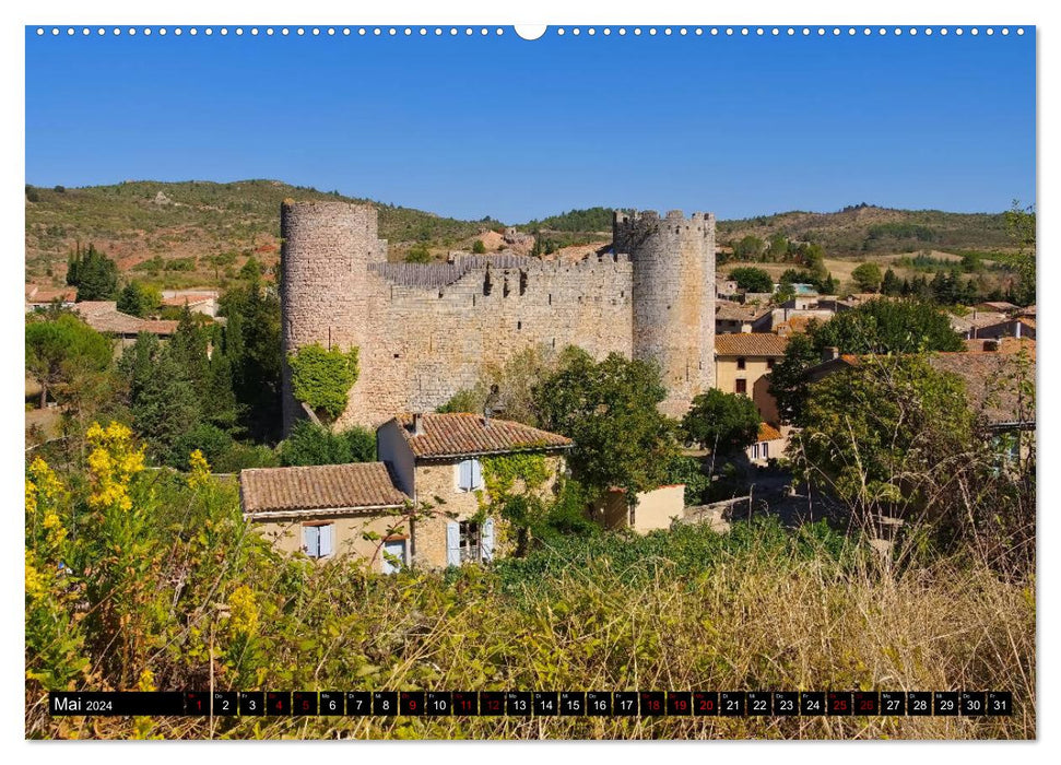 Burgen der Katharer - Unterwegs im Pays Cathare (CALVENDO Wandkalender 2024)