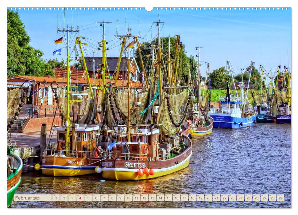Reise an die Nordsee - Greetsiel (CALVENDO Premium Wandkalender 2024)